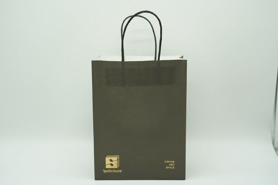 New Arrival Plain Handbag Carry Gift Colored, Brown Kraft Black Colorful Paper Bags With Handles For Packaging Package