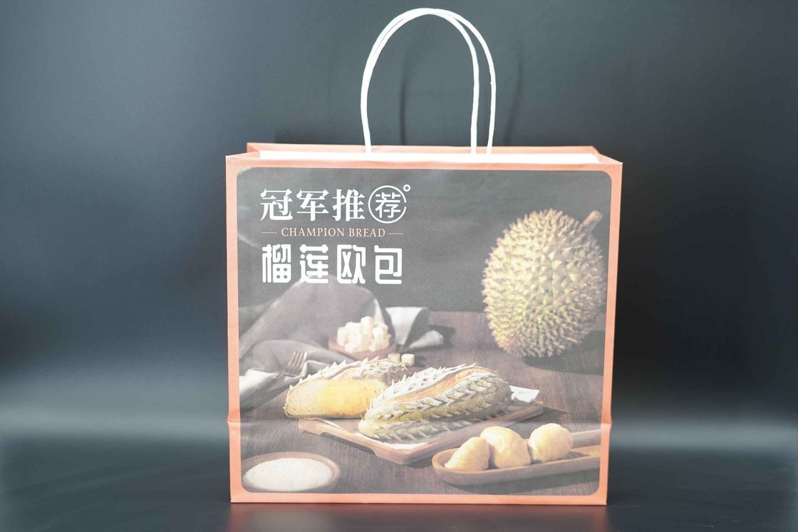 Printing Small Bulk Paper Bags With Handles Recyclable sustainable
