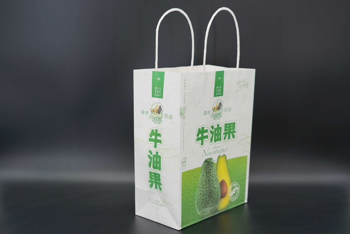 Carrying Kraft Paper Food Bags Packaging Compact and Lightweight