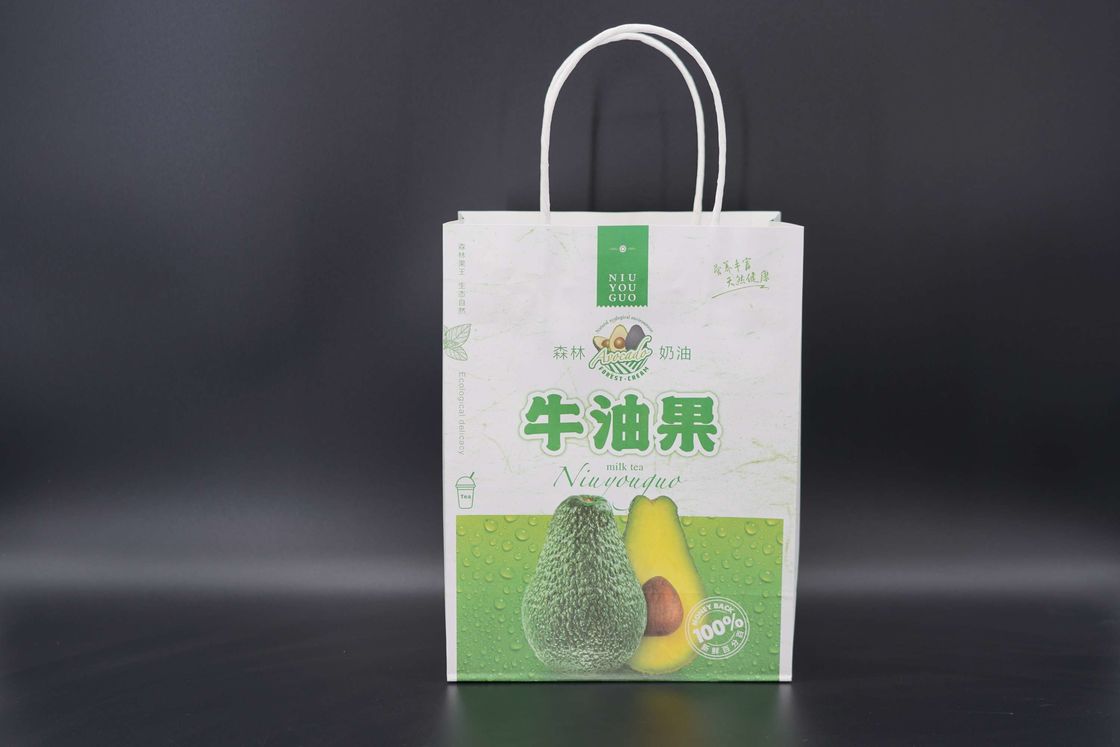 Carrying Kraft Paper Food Bags Packaging Compact and Lightweight