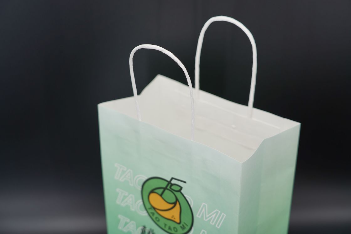 Versatile packaging Kraft Paper Grocery Bags With Handles Twisted