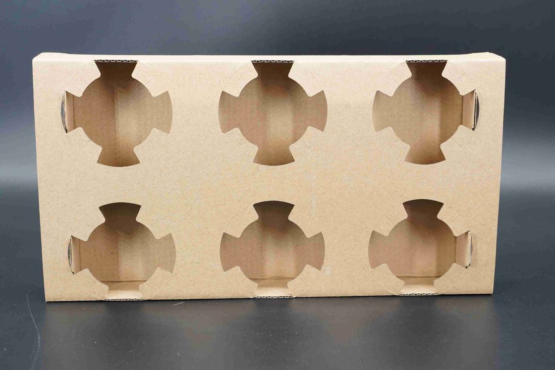Customize Coffee Corrugated Take Away Paper Cup Holder Wholesale Cardboard Coffee Carrier 2/4/6