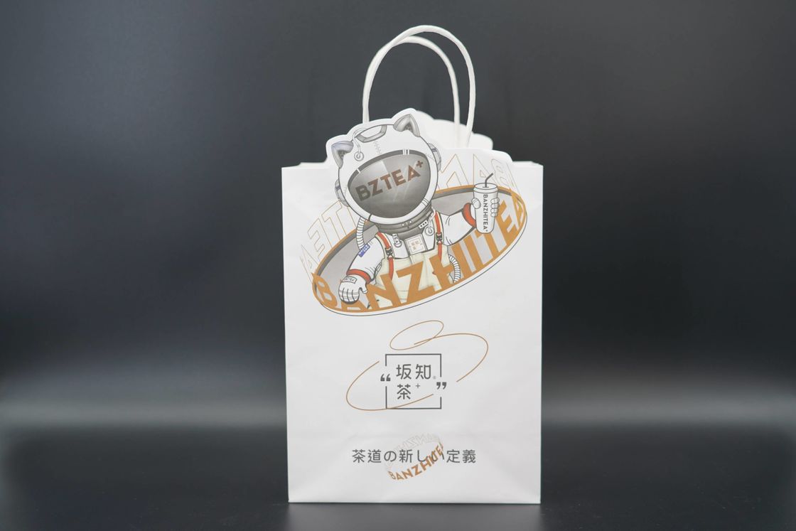 Custom Recycled Paper Printed Shopping Bag Packaging Gift Shopping Paper Bags