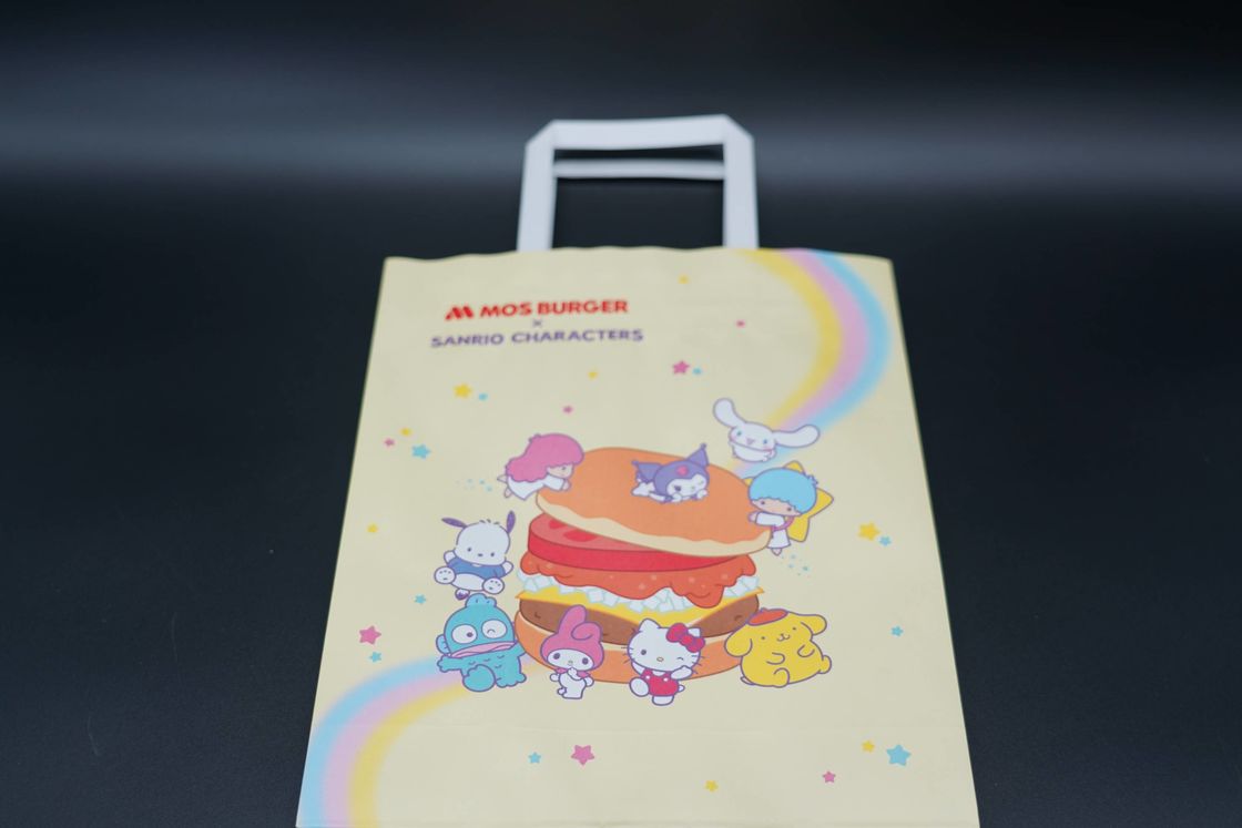 Custom Printed Your Own Logo Cardboard Packaging White Brown Kraft Gift Craft Shopping Bags With Handles