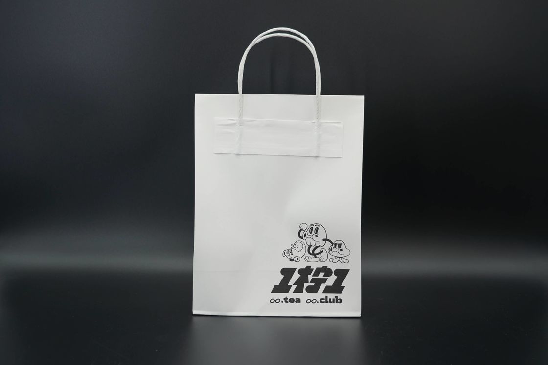 Wholesale Catering Milk Tea Cake Packaging Kraft Paper Portable Takeaway Bag Lunch Bag