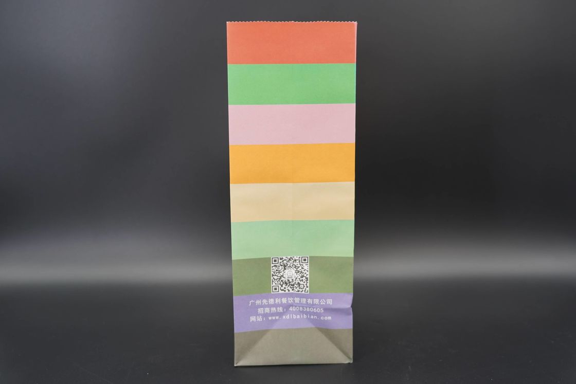 Greaseproof Disposable Customized Logo Size Food Grade Packaging Paper Sandwich Bread Dessrt Baking Bag Without Handle K