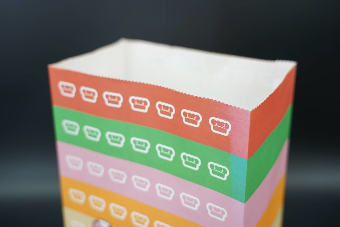 Greaseproof Disposable Customized Logo Size Food Grade Packaging Paper Sandwich Bread Dessrt Baking Bag Without Handle K
