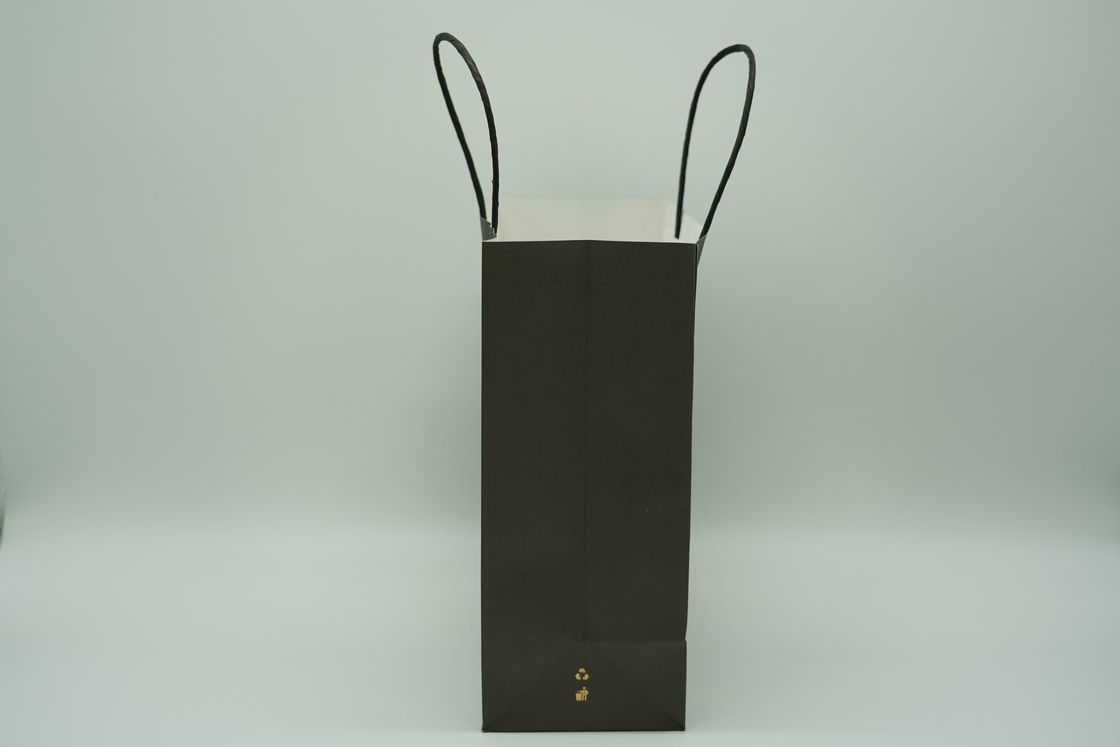 New Arrival Plain Handbag Carry Gift Colored, Brown Kraft Black Colorful Paper Bags With Handles For Packaging Package