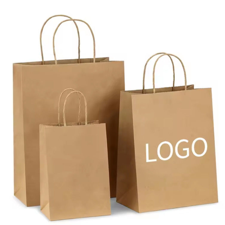 Machines Making Kraft Paper Bag Wholesale Kraft Food Packing Bag With Handle