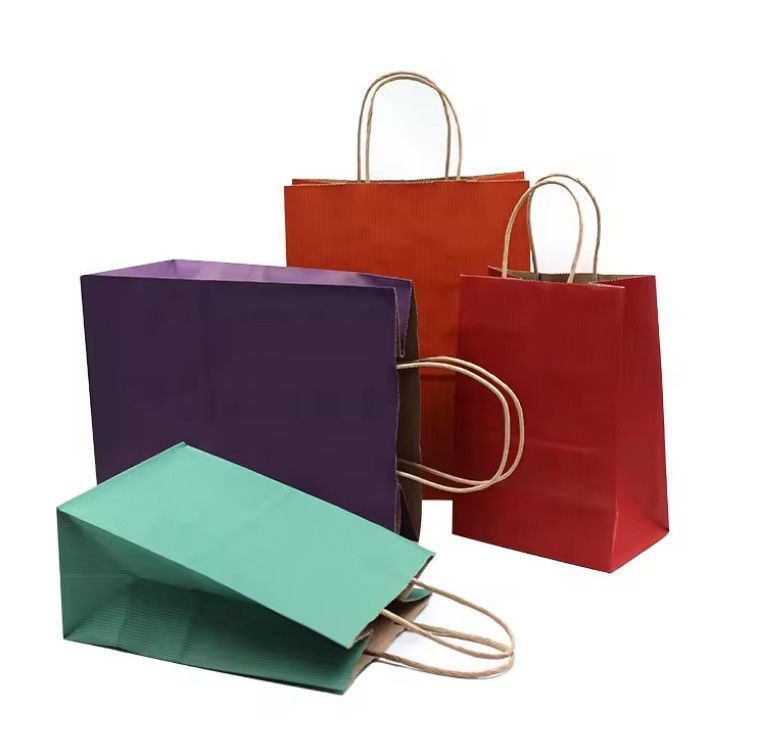Machines Making Kraft Paper Bag Wholesale Kraft Food Packing Bag With Handle